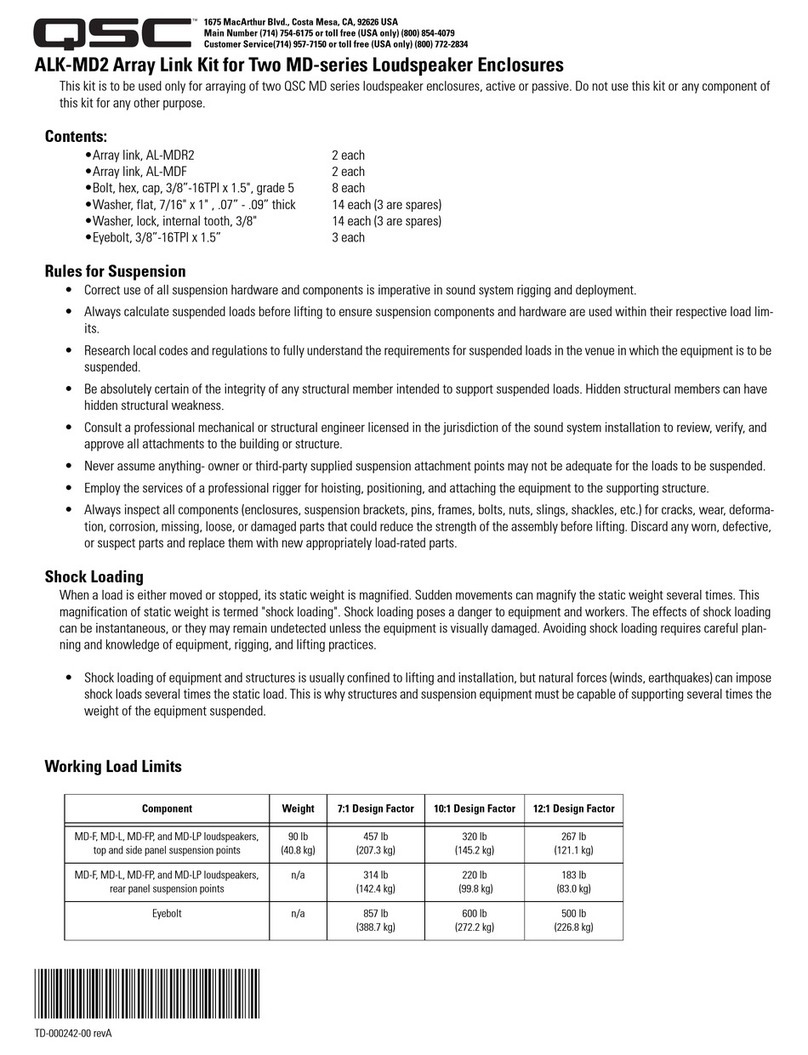 QSC ALK-MD2 user guide