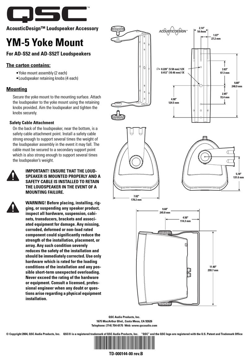QSC AcousticDesign AD-S52 install guide