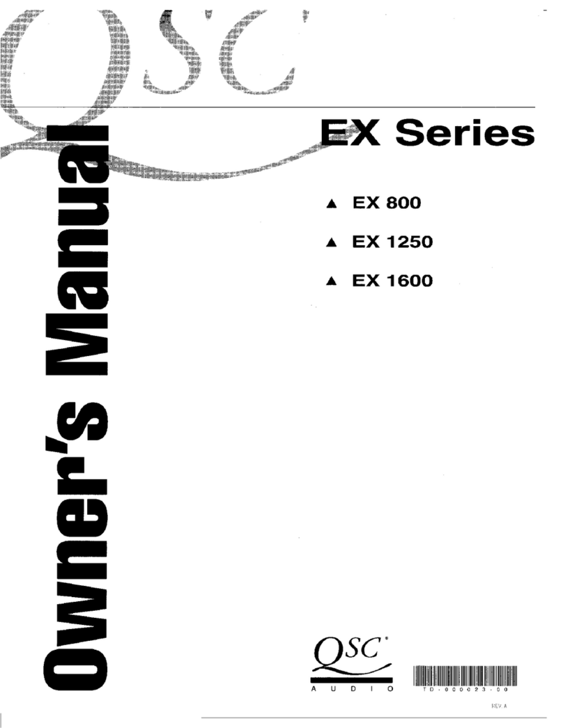 QSC EX 1250 owner's manual