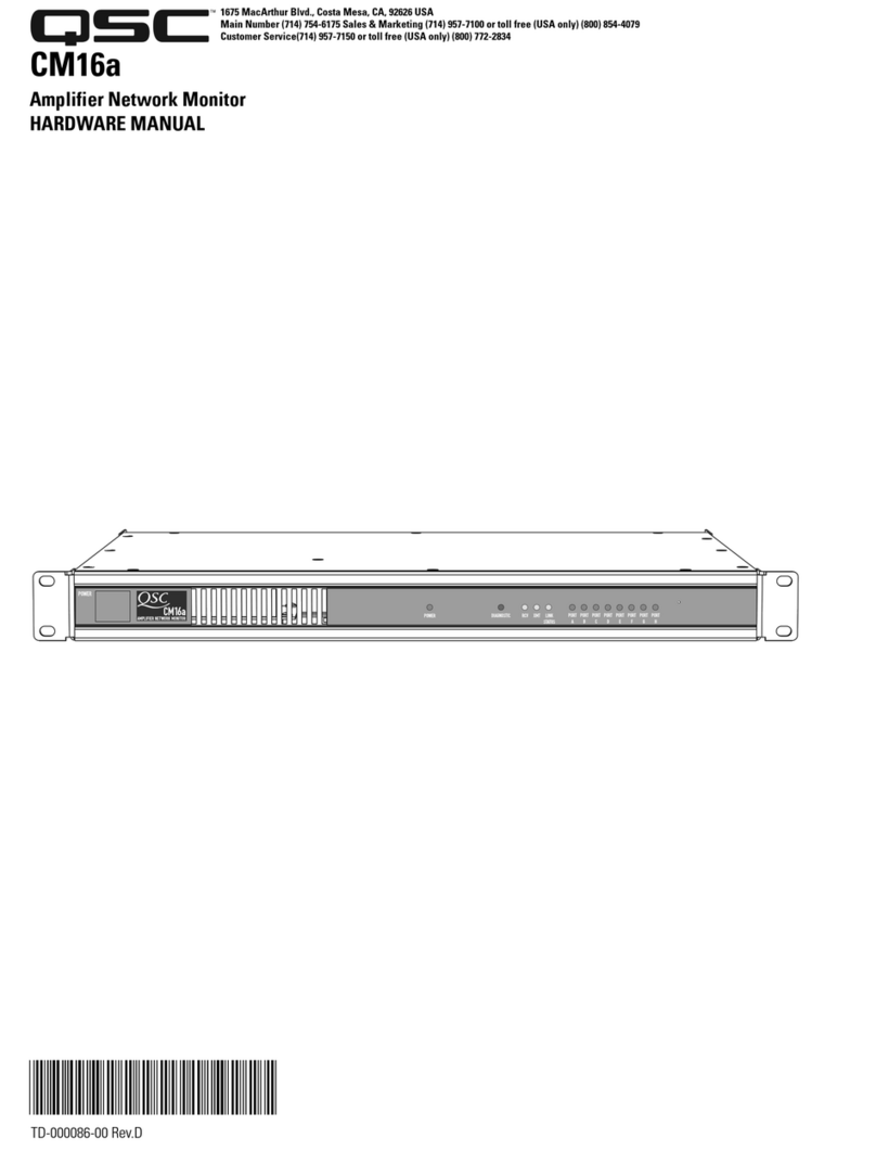 QSC CM16a Hardware manual