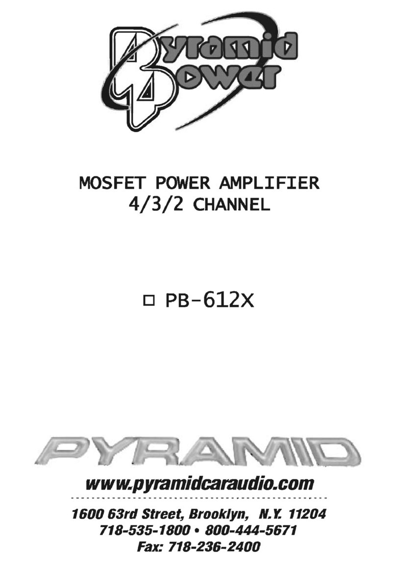 Pyramid PB612SX User manual Pyramid PB612SX User manual