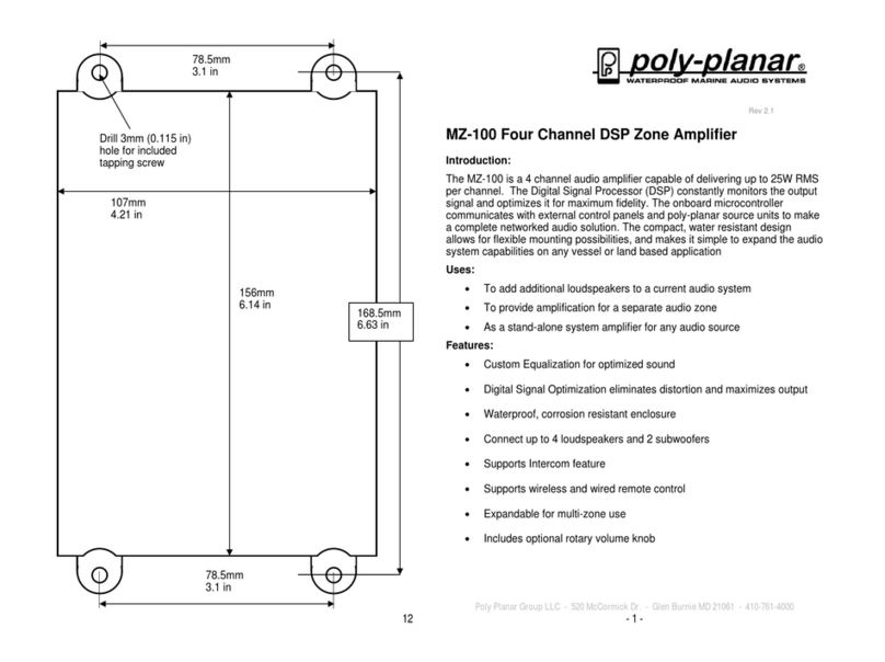 poly-planar MZ-100 user guide