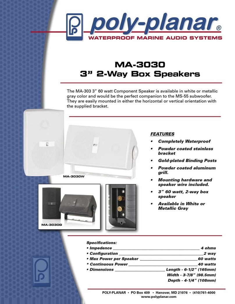 poly-planar MA-3030 Specifications