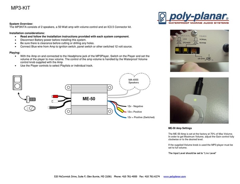 poly-planar MA-4055 User manual