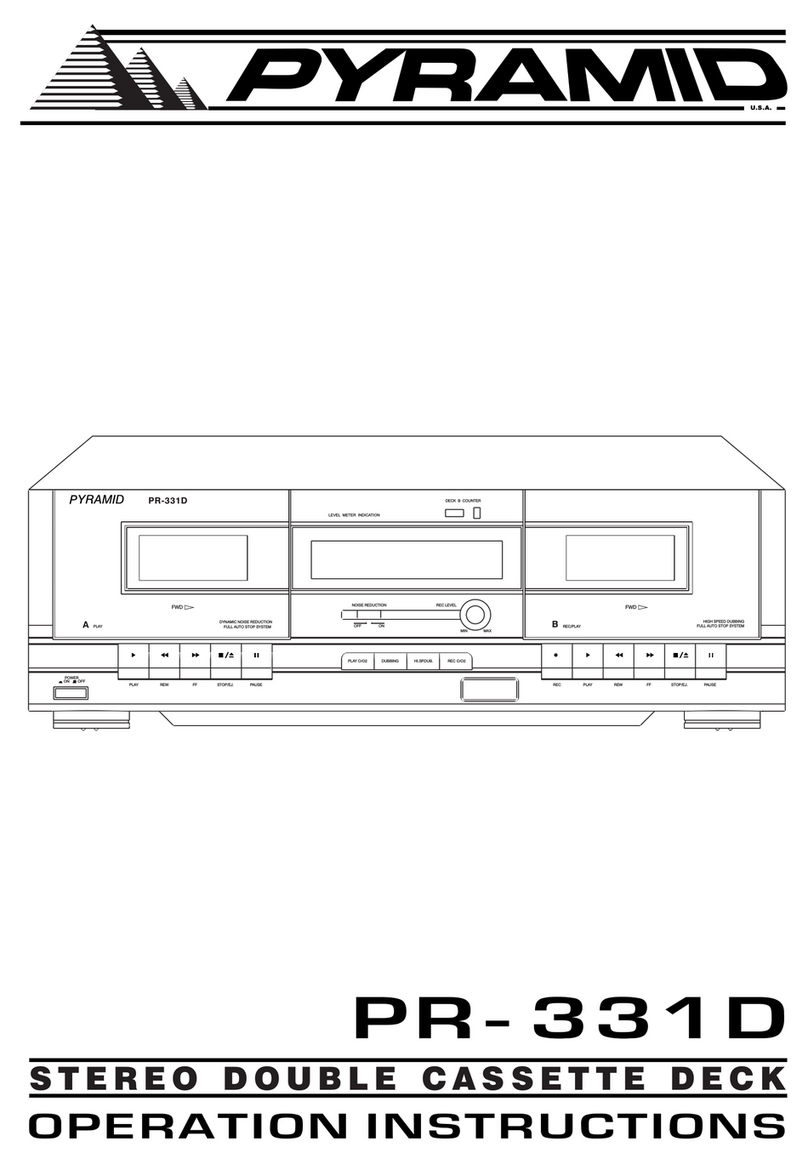 Pyramid PR-331D operating instructions