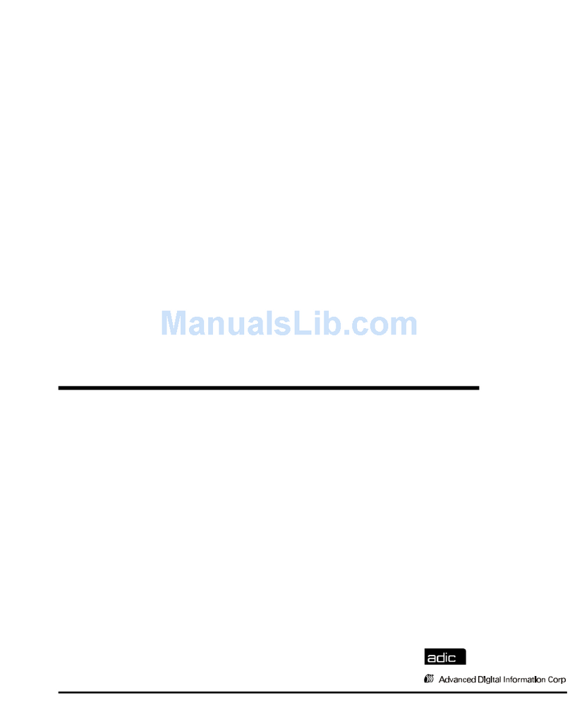 ADIC AIT 100D Installation and operating guide