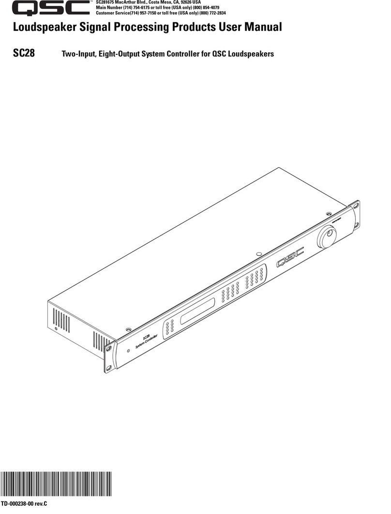 QSC SC28 user manual