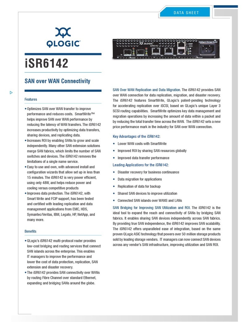 Qlogic iSR6142 User manual
