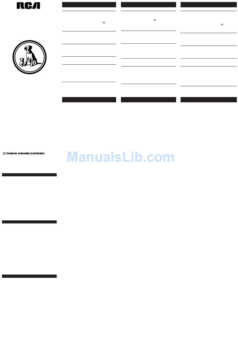 RCA L1800 User manual
