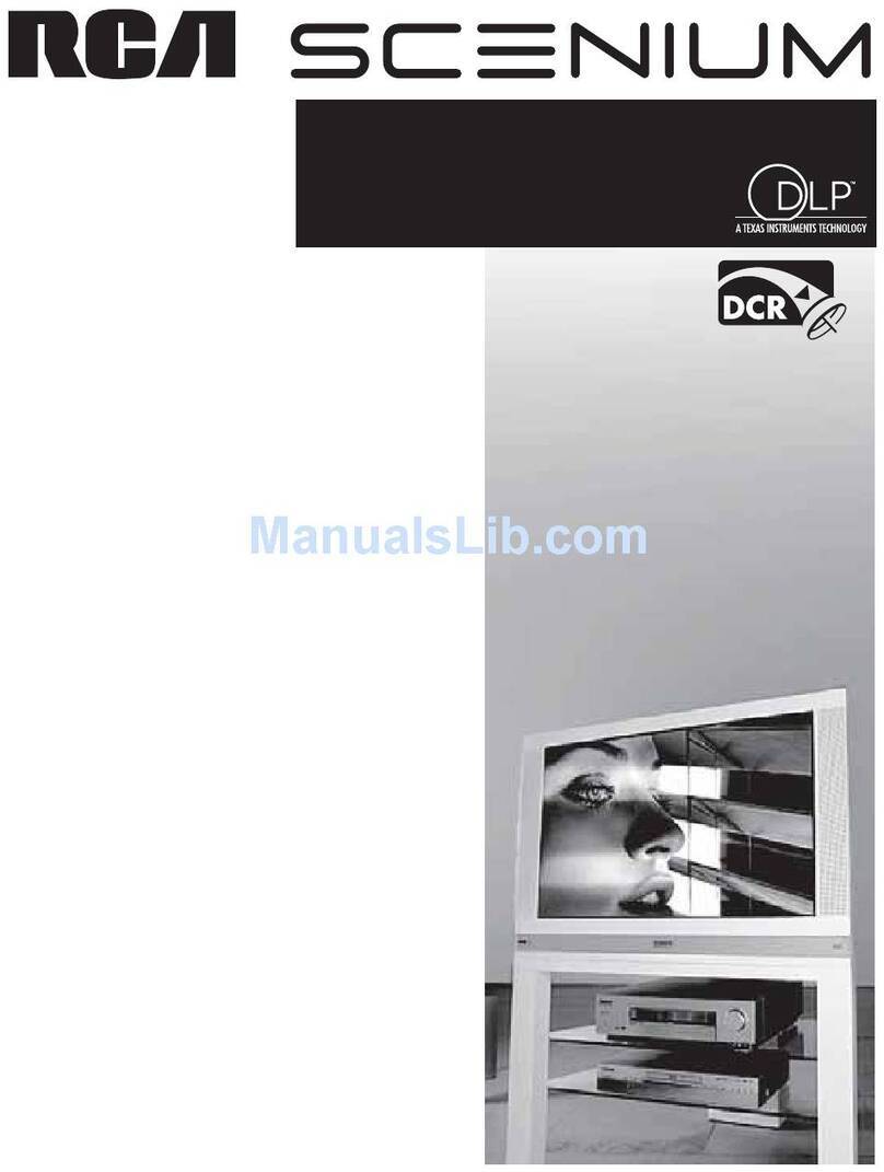 RCA Scenium HD50LPW162 User manual