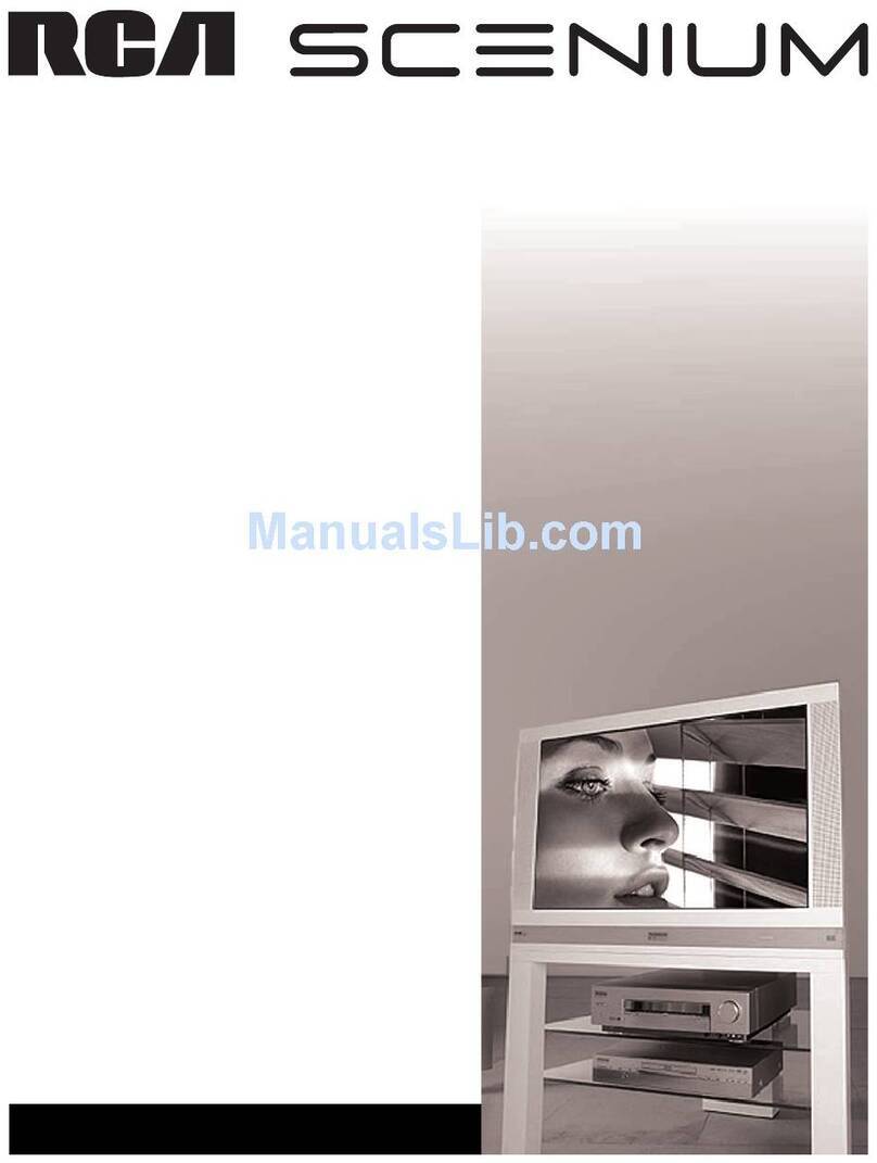 RCA D52W136D - 52" HDTV Monitor User manual