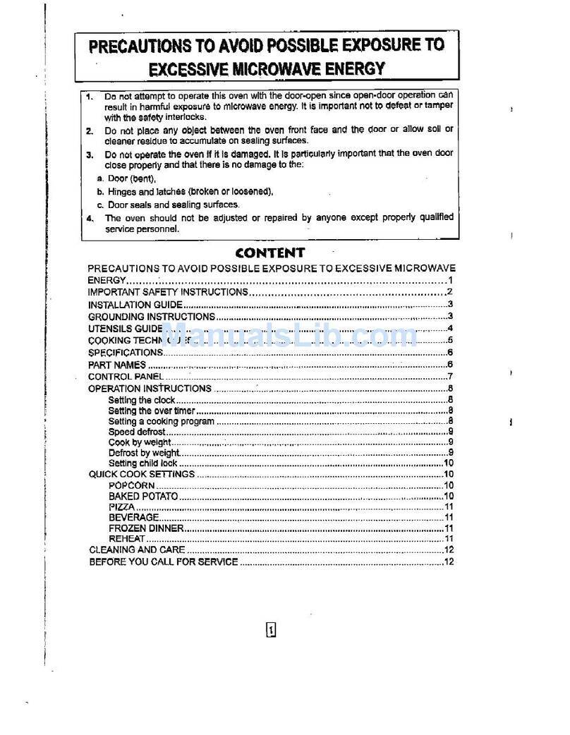 RCA RMW757 User manual