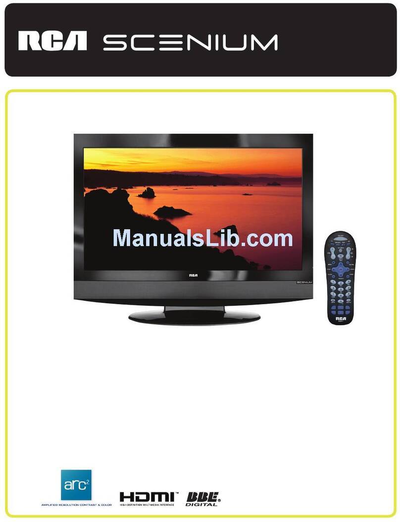 RCA L42WD250 - 42" LCD TV User manual