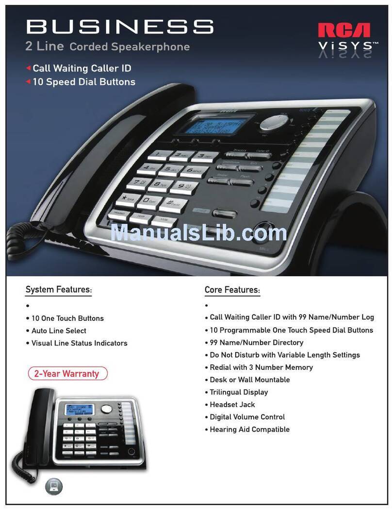 RCA 25214RE1 Specifications
