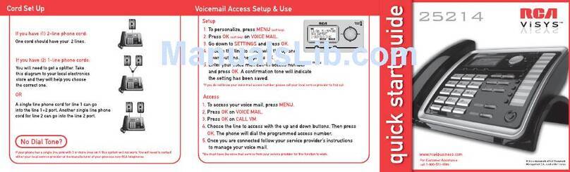RCA 25214RE1 quick start guide