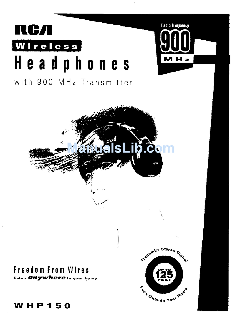 RCA WHP150 user guide