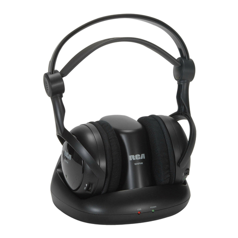 RCA WHP141 - WHP 141 - Headphones User manual RCA WHP141 - WHP 141 - Headphones User manual