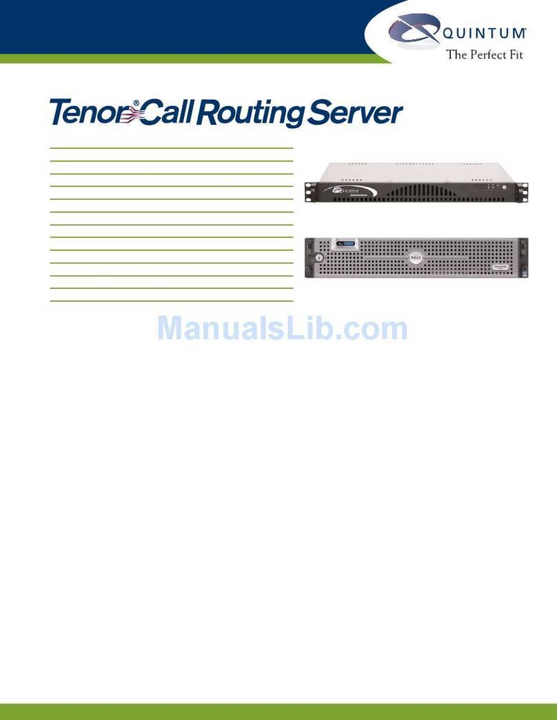 Quintum Call Routing Specifications