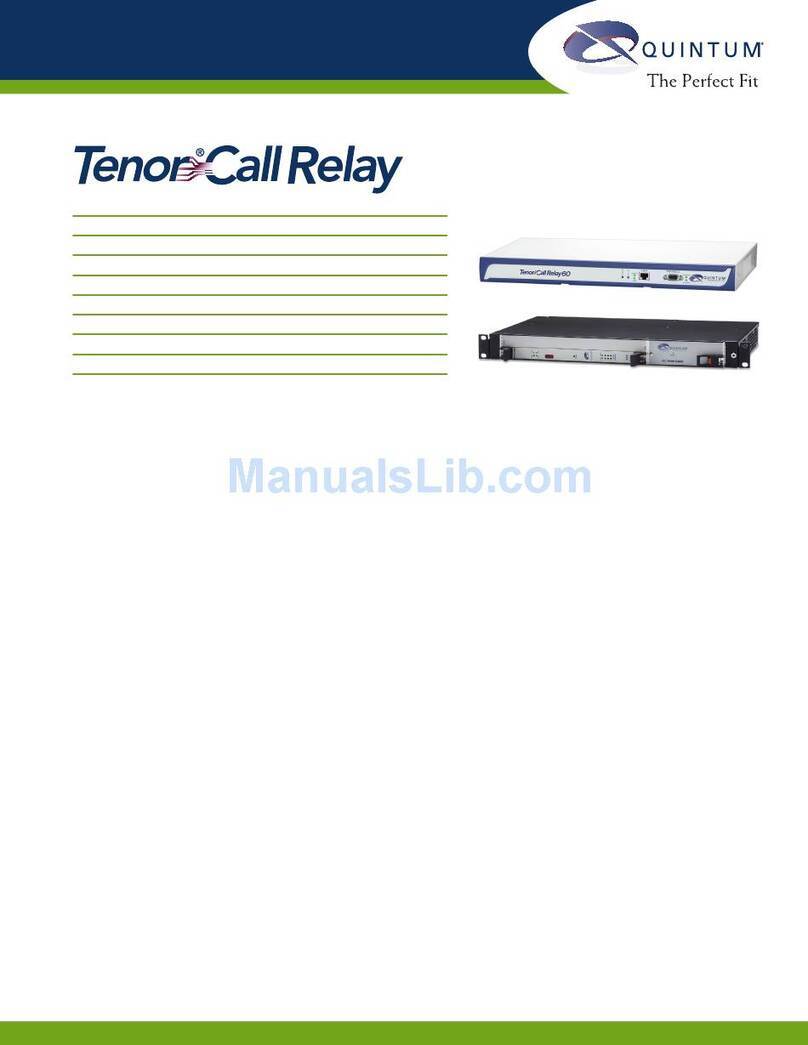 Quintum Call Relay Specifications