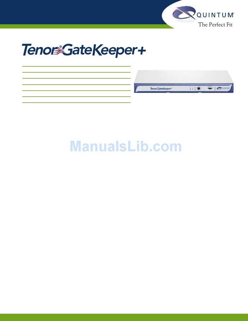 Quintum GateKeeper Plus User manual