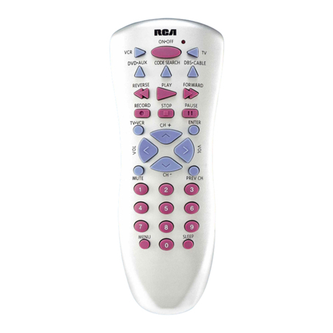 RCA RCU410 - Universal Remote Control User manual