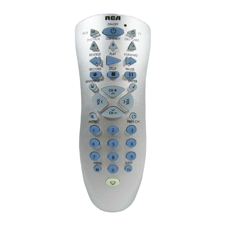 RCA RCU410MS - RCU Universal Remote Control user guide