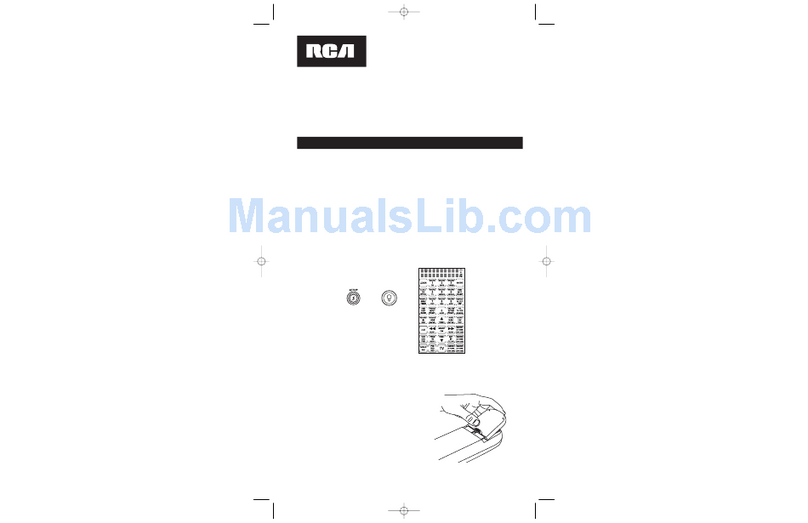RCA RCU1010RF quick start guide