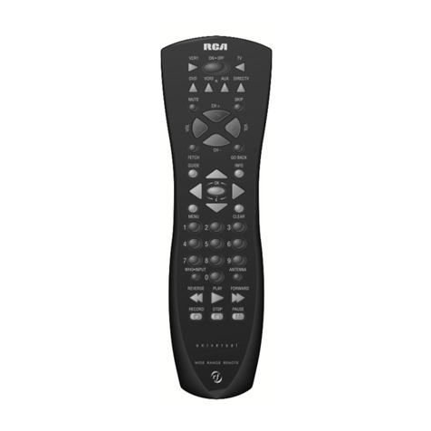 RCA D770 - D 770 Universal Remote Control User manual