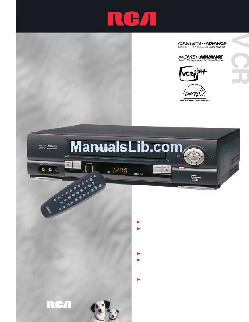 RCA VR639HF User manual