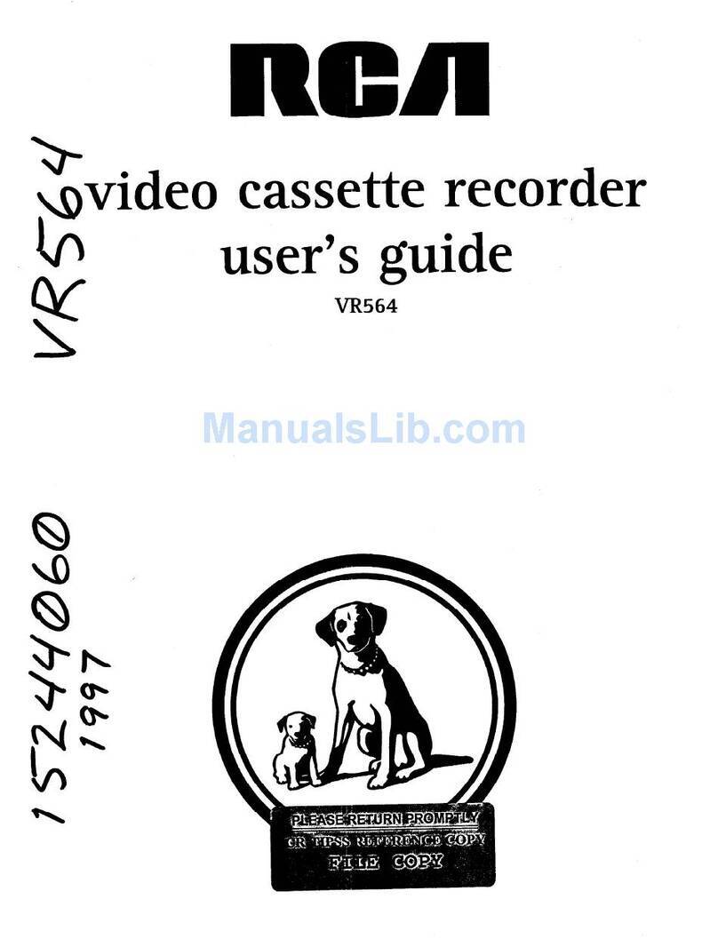 RCA VR564 User manual