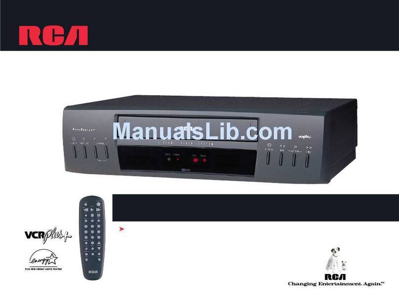 RCA VR525 User manual
