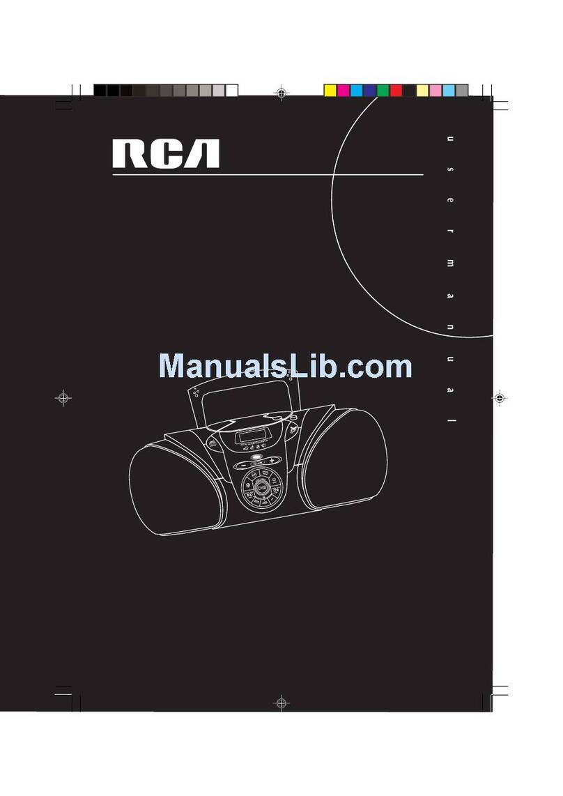 RCA RCD122 User manual