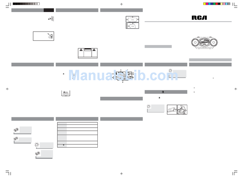 RCA RCD029 User manual