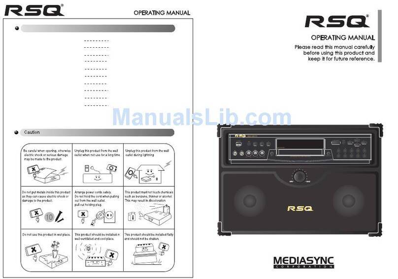 RSQ Echo Series C320 operating manual