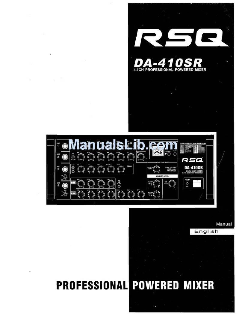 RSQ DA-410SR user guide