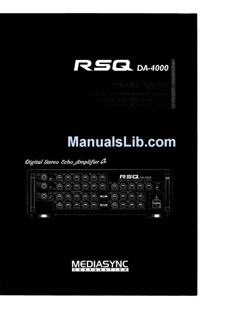 RSQ DA-4000 User manual