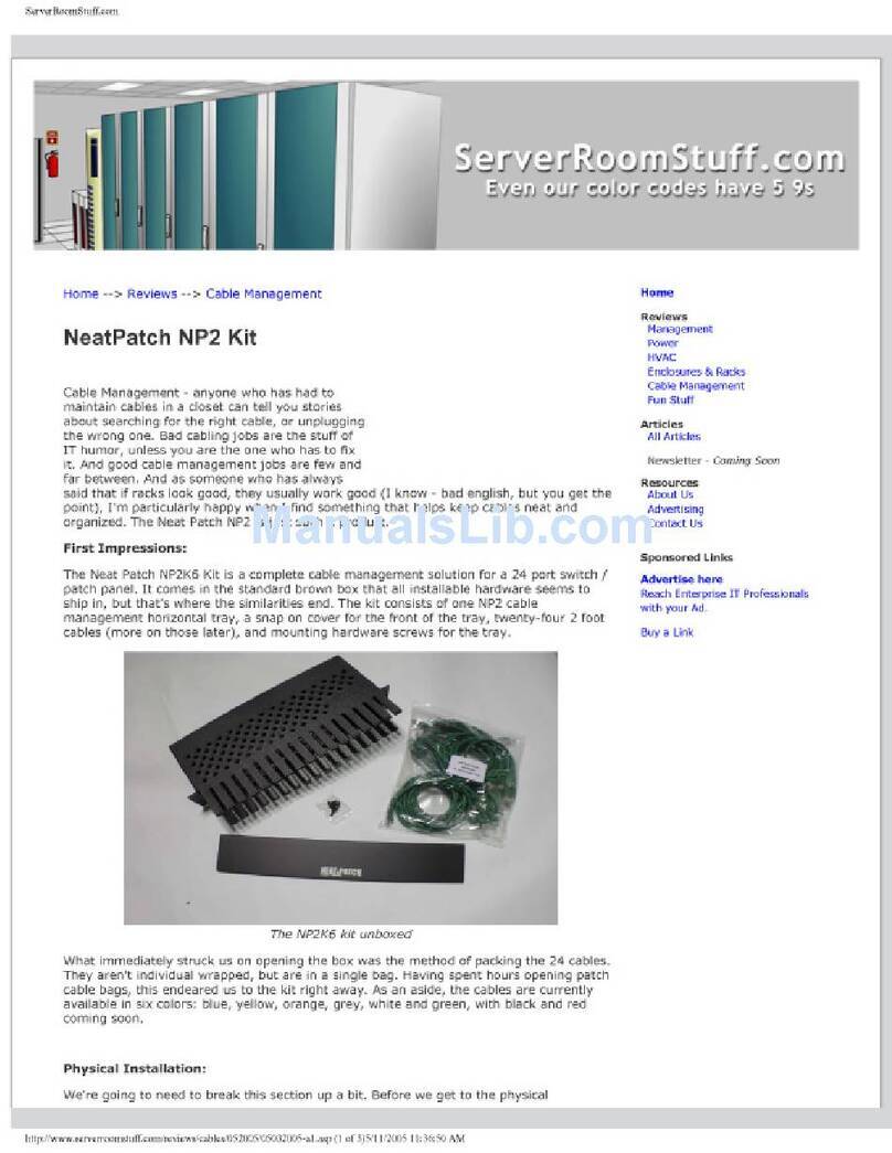 Rackmount Neat-Patch NP-2K6 supplementary guide