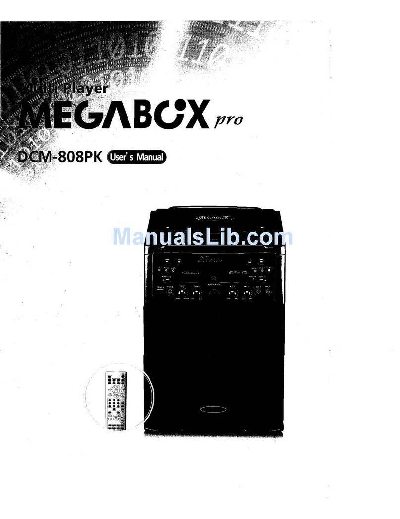 RSQ Megabox Pro DCM-808PK User manual