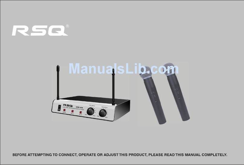 RSQ UHF-438 User manual