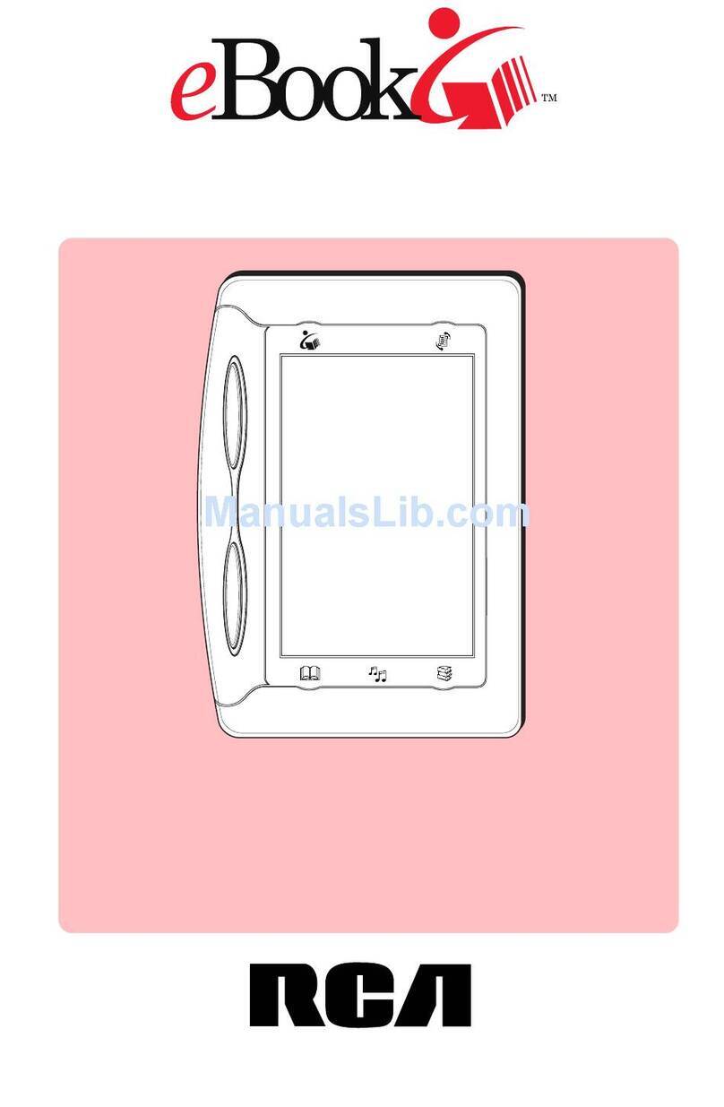 RCA Gemstar eBook REB1100 quick start guide