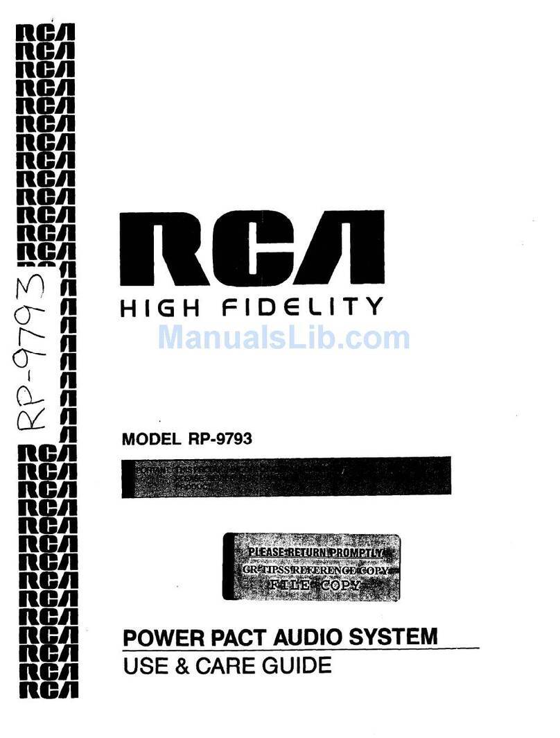 RCA RP-9793 User manual