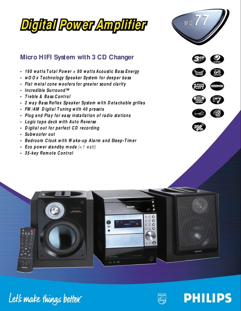 Philips MC-77 User manual
