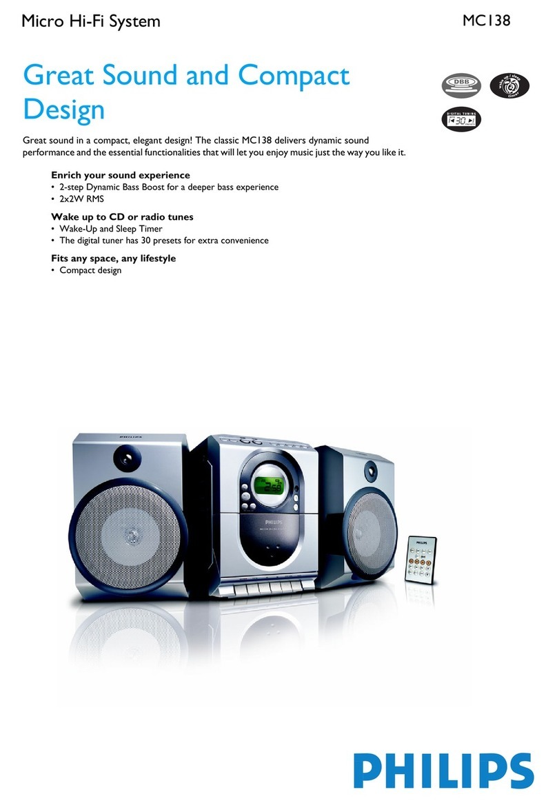 Philips MC138 series User manual