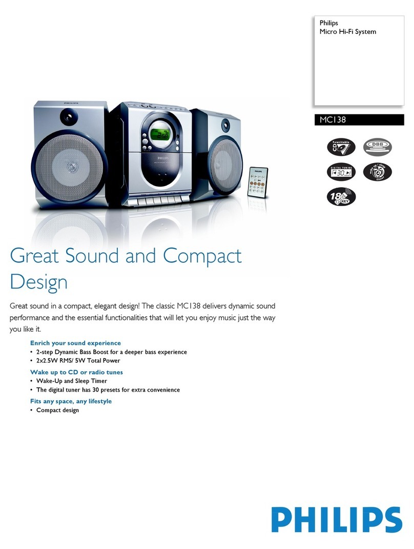 Philips MC138 series User manual