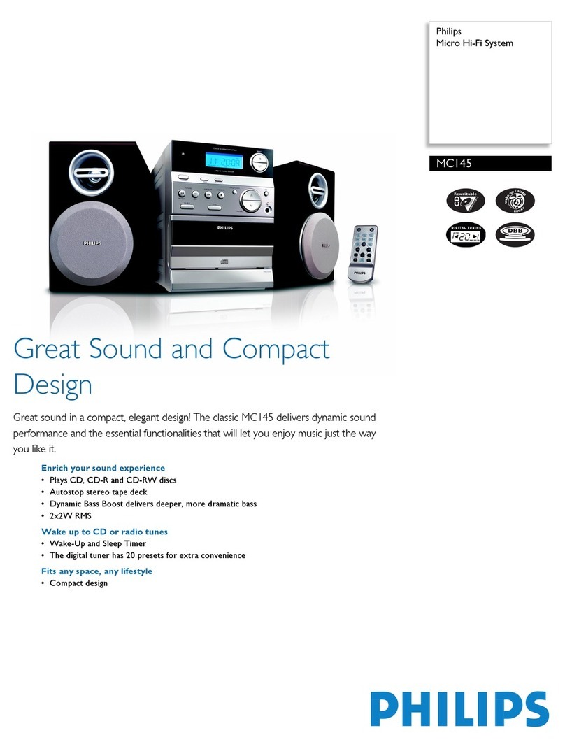 Philips MC145 User manual