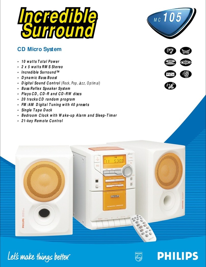 Philips MC10537 Specifications