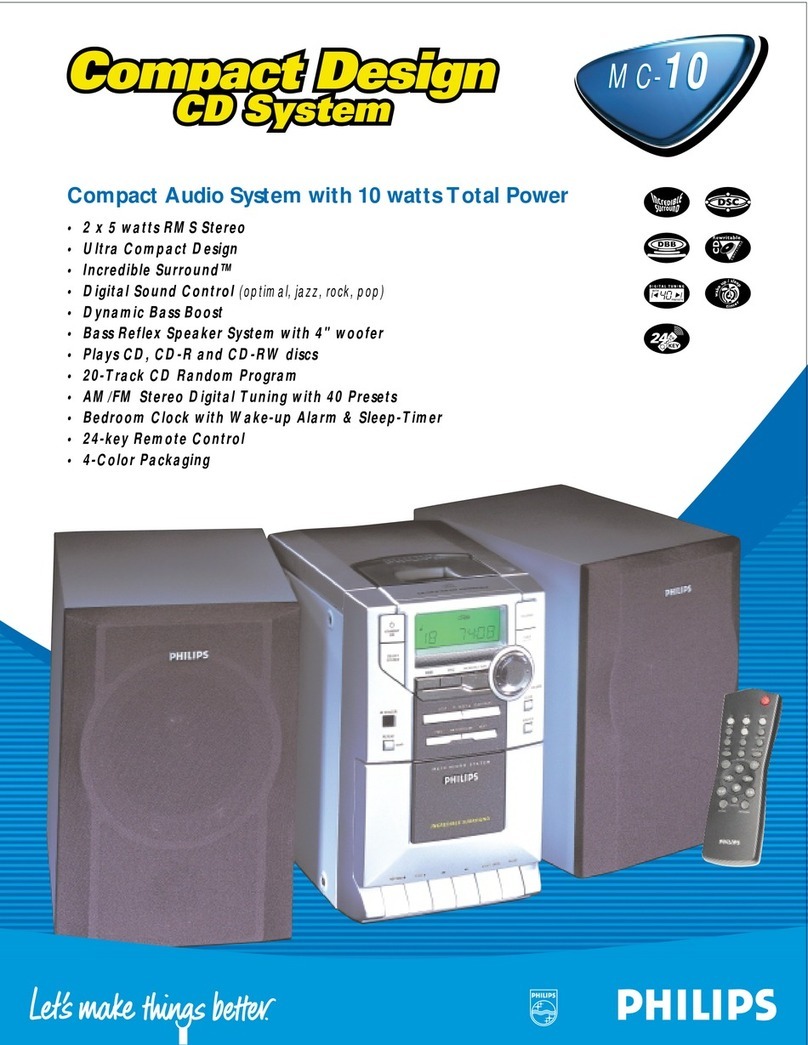 Philips MC10KB Specifications