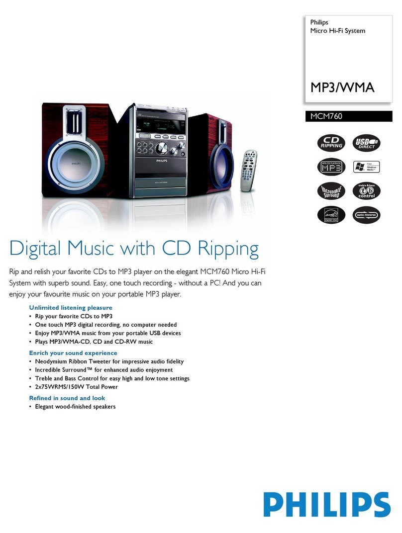 Philips MCM 760 Specifications