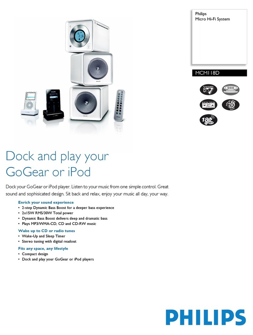Philips MCM118D User manual