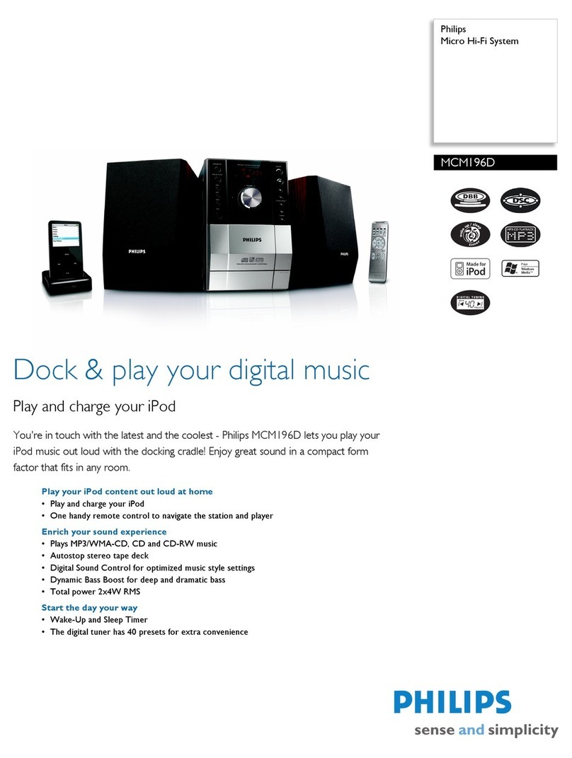 Philips MCM196D User manual